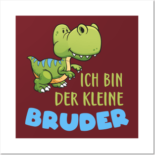 Kleiner Bruder Dino T-Rex Geschwister Geschenke Posters and Art